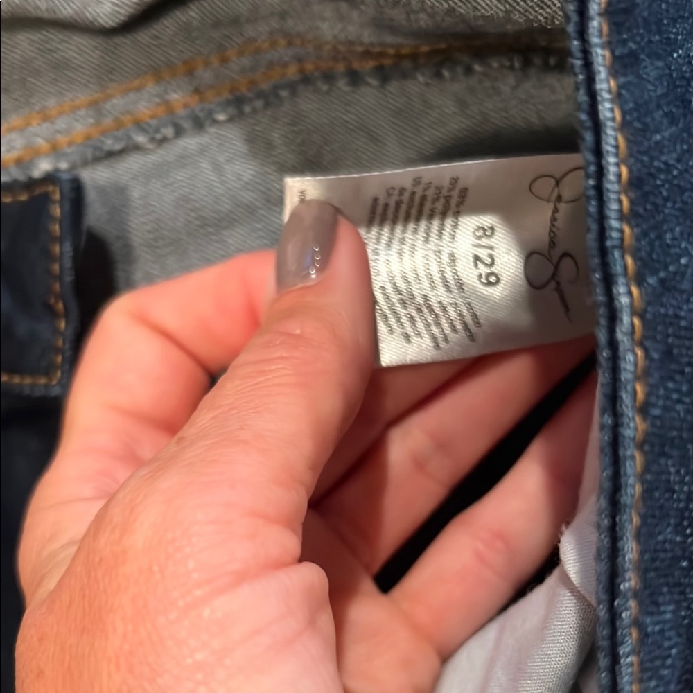 Jessica Simpson Dark Blue Ankle Jeans - Picture 3 of 5